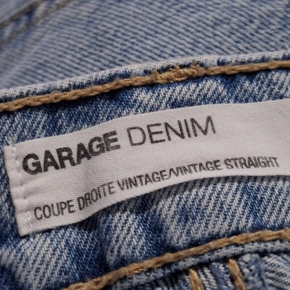 GARAGE Womens Denim high Rise Coupe Vintage Straight Jean Sz 30/11 - Picture 3 of 9